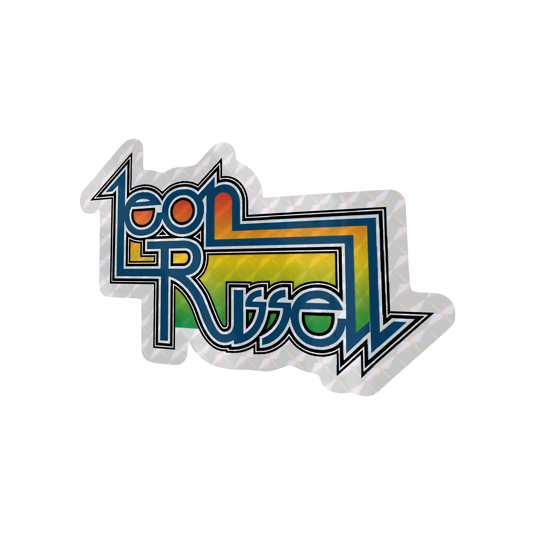 Leon Russell Vintage Logo Prismatic Die-Cut Sticker