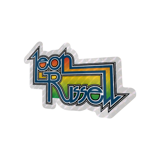 Leon Russell Vintage Logo Prismatic Die-Cut Sticker